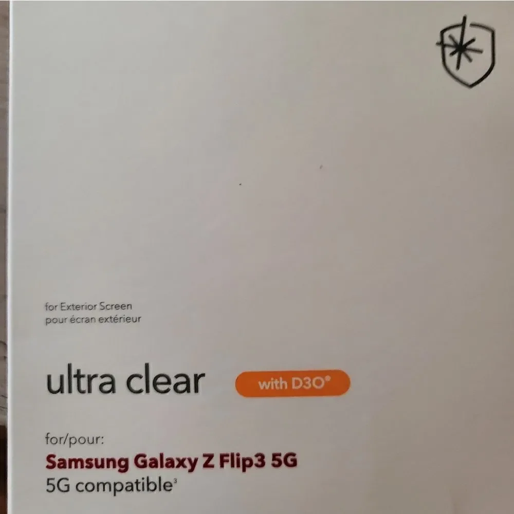 NIB Zagg Invisible Shield cover for Samsung Z Flip 3: screen protector